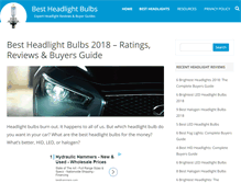 Tablet Screenshot of bestheadlightbulbs.com